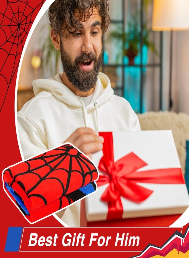 Hillsuren Christmas Spider Blanket 51 X61 inches Soft Lightweight Bedding Comfy Christmas Throw Blanket Gifts for Adult Birthday Spiderweb Blankets Quilt for Bed Sofa Chair Couch(Spider) - Image 5